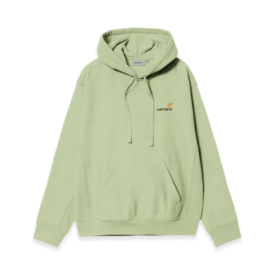 Carhartt WIP Hooded American Script Sweat "Pale Olive"
