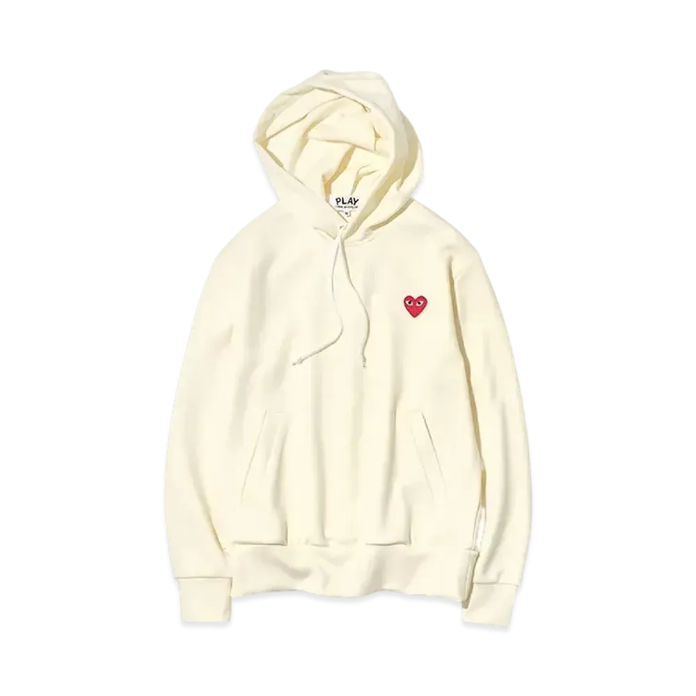 PLAY COMME des GARCONS Pullover Hoodie "Ivory"