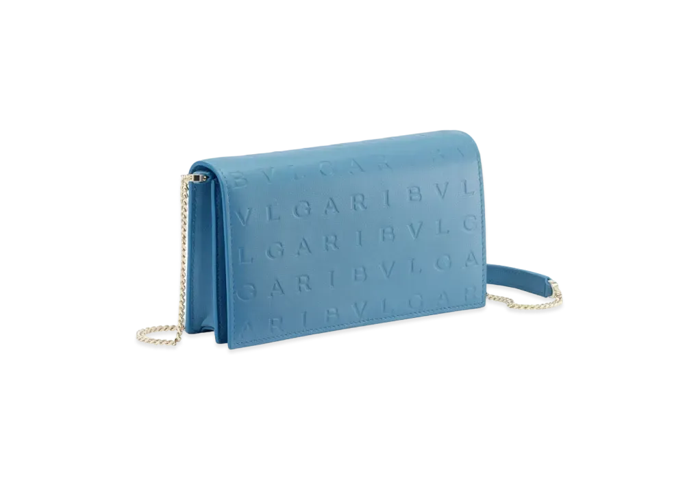 BVLGARI Logo Infinitum Chain Wallet "Blue"