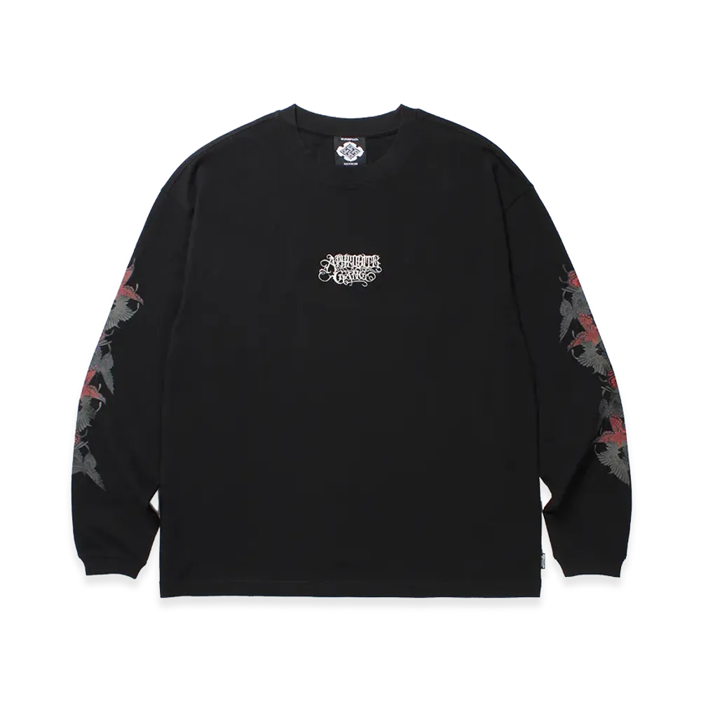 APHRODITEGANG GAKKIN x BUDSPOOL Sanencho L/S Tee "Black"