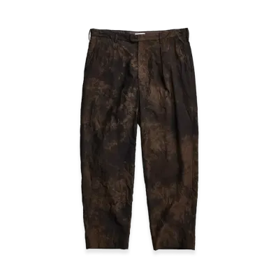 NICENESS T.Ayler Tech wool One Tuck Slacks "Brown"