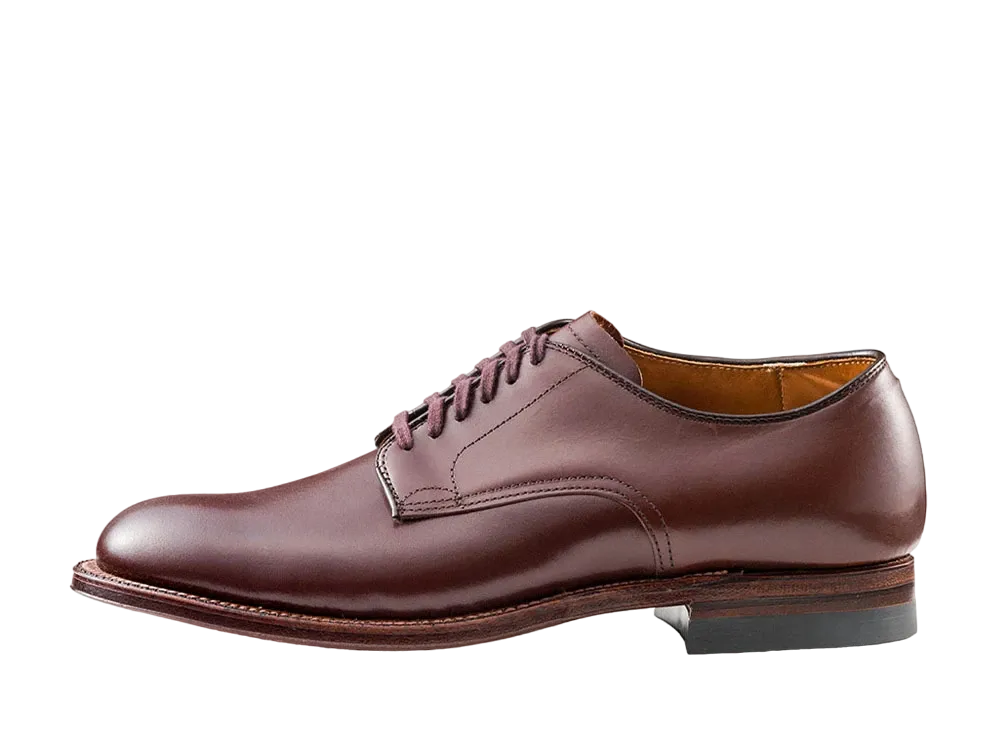 ALDEN Military Plain Toe Ox. 379X Calf "Hunter Brown" 53713 D Single Oiled Leather Sole