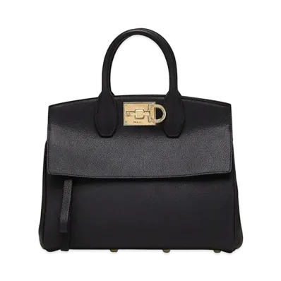 Salvatore Ferragamo Studio Bag (S) "Black"