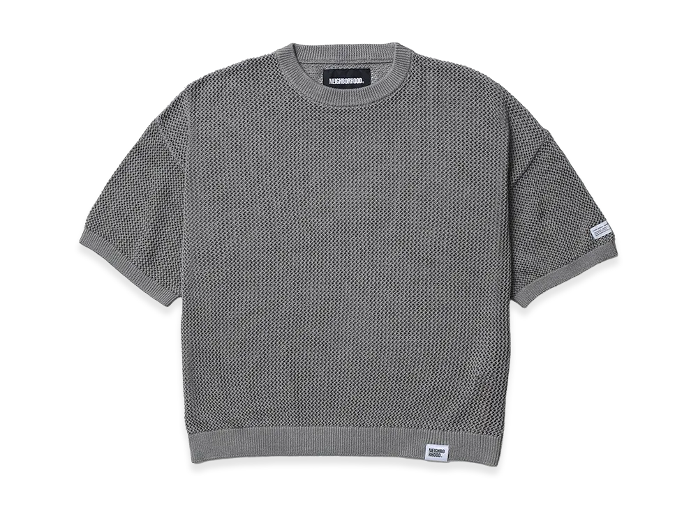 NEIGHBORHOOD Mesh Knit SS "Gray"