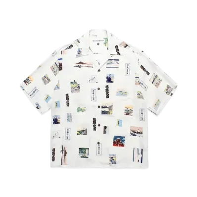 WACKO MARIA x Katsushika Hokusai Hawaiian Shirt "White"
