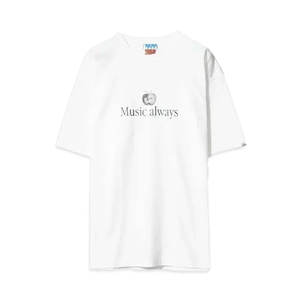 CITY COUNTRY CITY COTTON S/S T-SHIRT Music always "WHITE"