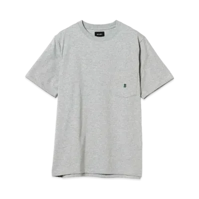 BEAMS B Logo Pocket T-shirt "Gray"