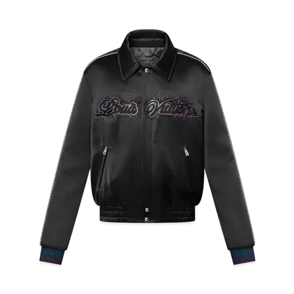 Louis Vuitton Men's Embellished Souvenir Blouson "Noir"