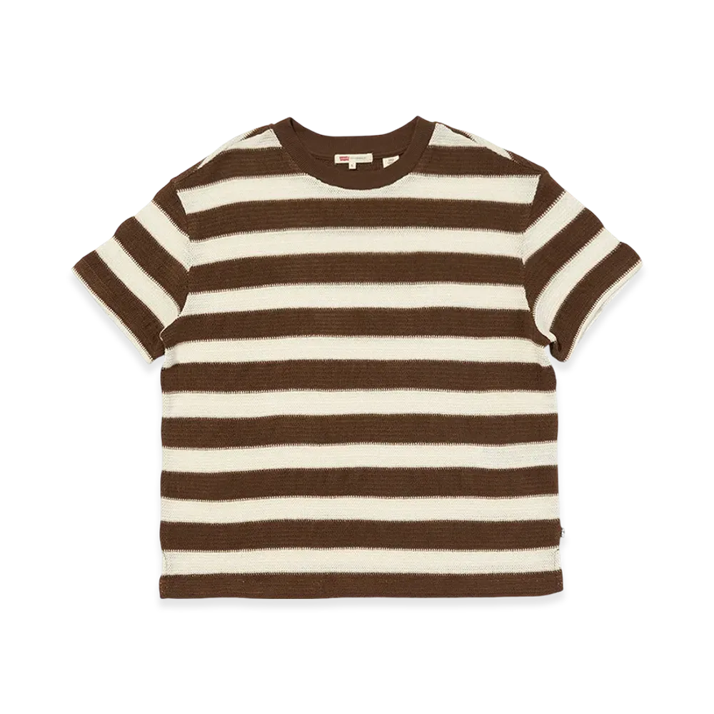 Levi's Striped Knit T-Shirt "Brown"