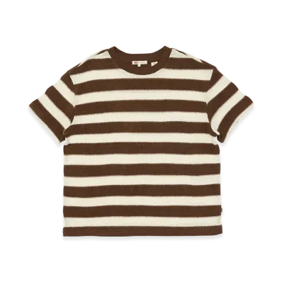 Levi's Striped Knit T-Shirt "Brown"
