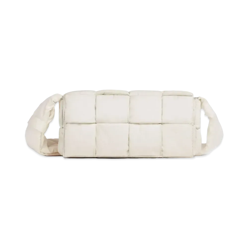 Bottega Veneta Padded Tech Cassette Crossbody Bag "White"