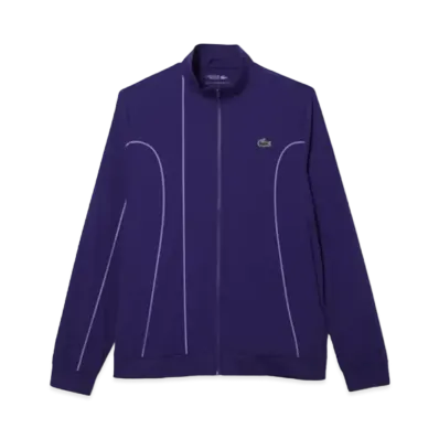 LACOSTE Novak Djokovic Asymmetry Line Ceremony Jacket "Purple"