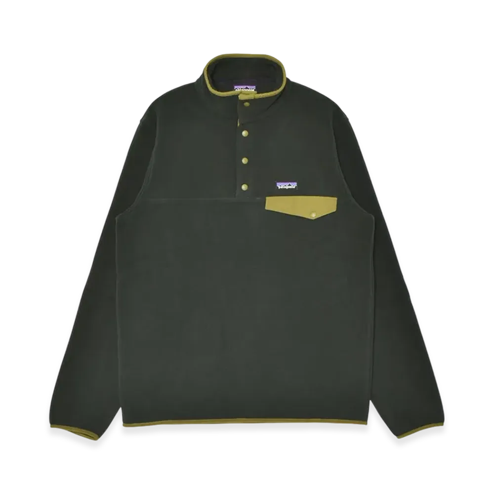 Patagonia Men's Lightweight Chinchilla SnapT Pullover "Old Growth Green"