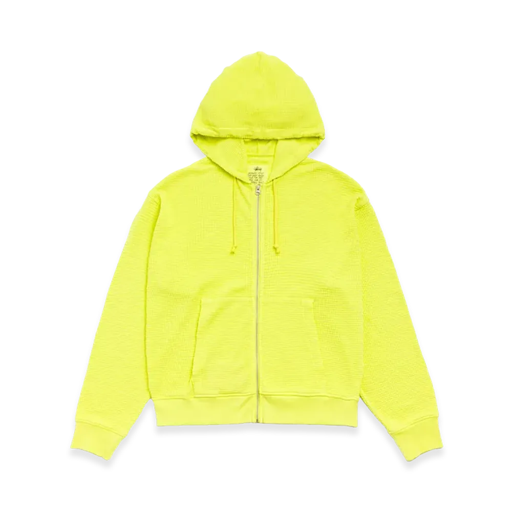 Stussy Lightweight Thermal Hoodie "Lime"