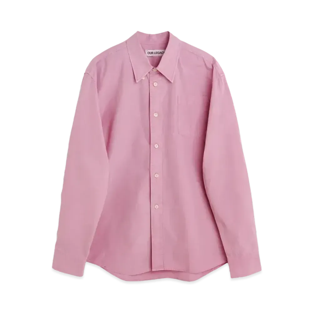 OUR LEGACY Beyond BD Shirt Organic Poplin "Duchess Pink"