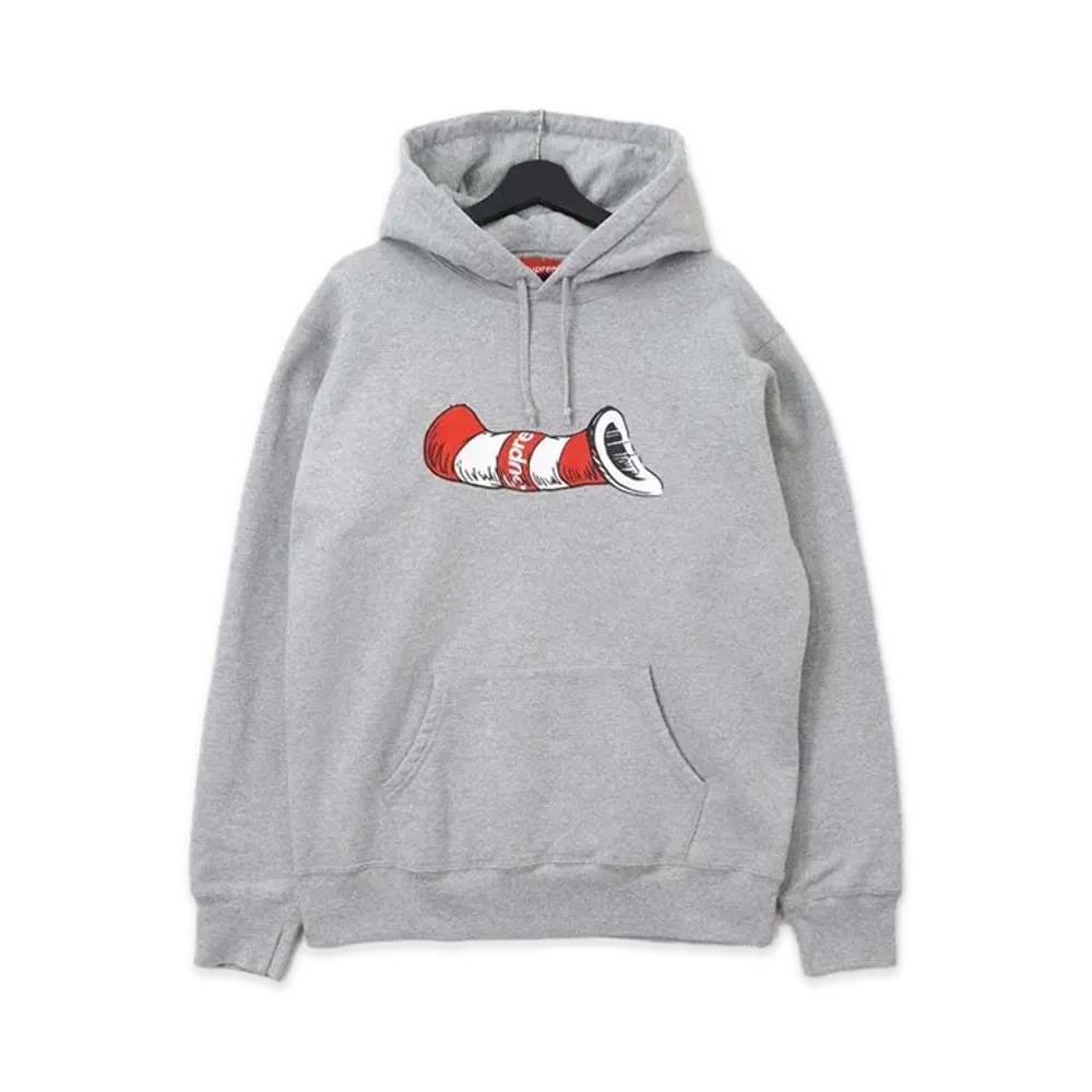 Supreme Cat in the Hat Hooded Sweatshirt "Grey"