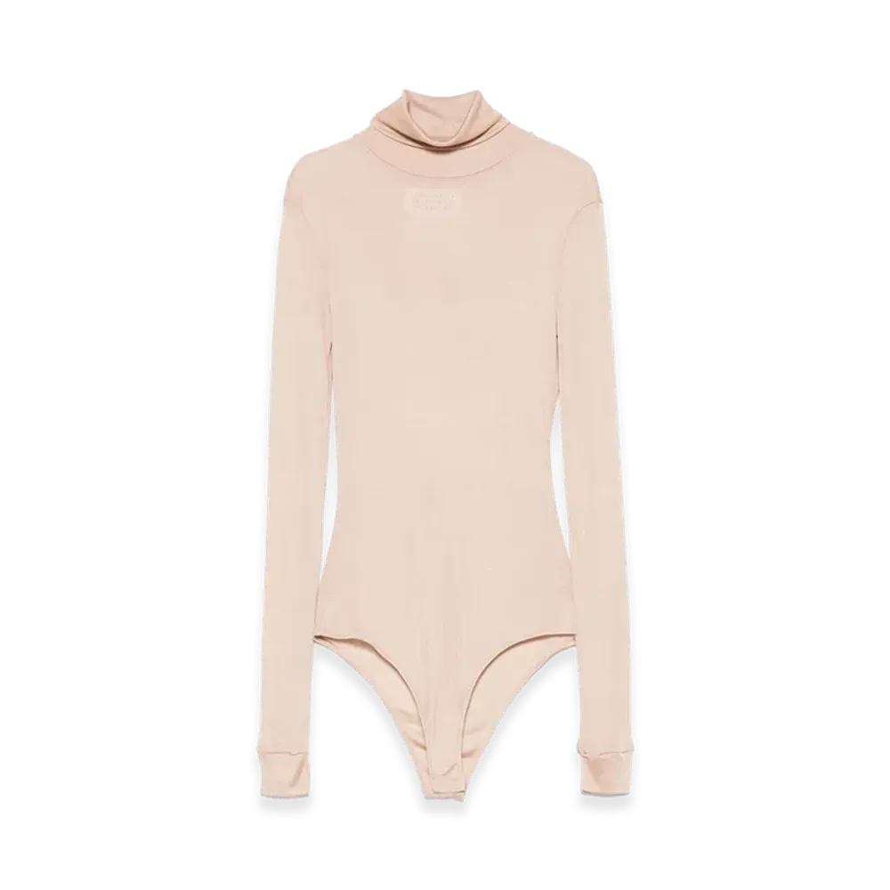 Maison Margiela Women's Body Collo Alto Semitrasparente "Pink"