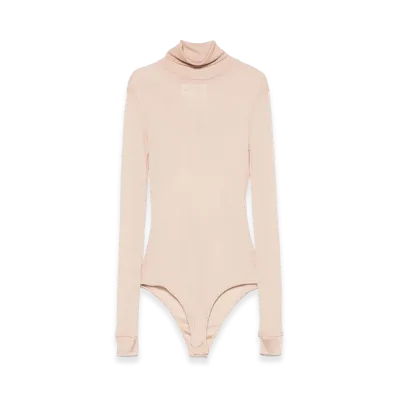Maison Margiela Women's Body Collo Alto Semitrasparente "Pink"