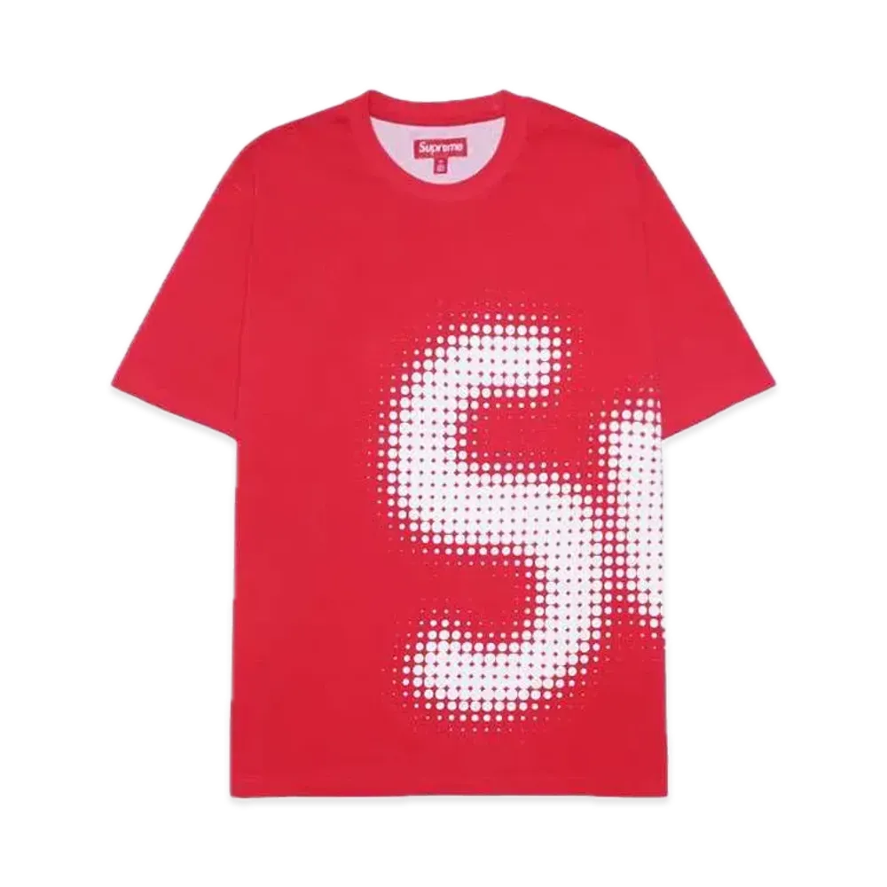 シュプリーム ハーフトーン S/S トップ "レッド"