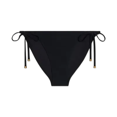 CELINE Women's Triomphe Swimsuit Bottom in Matte Jersey "Black"