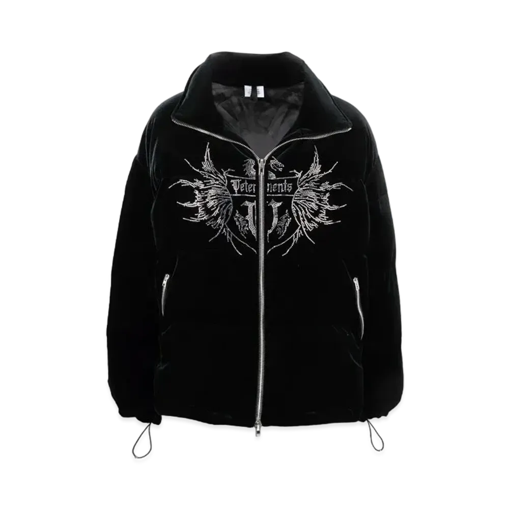 VETEMENTS X Juicy Couture Visual Down Jacket "Black"