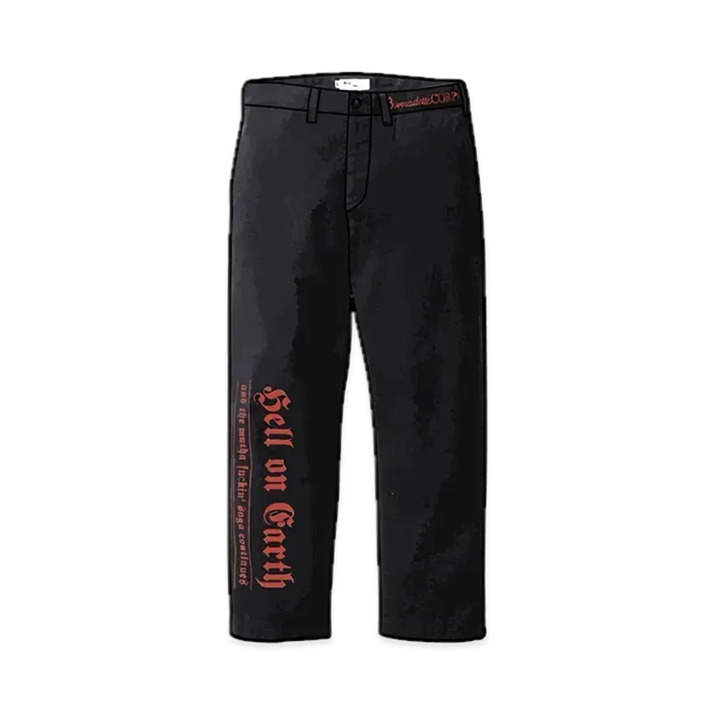 Supreme Bernadette Corporation Old English Chino Pant "Black"