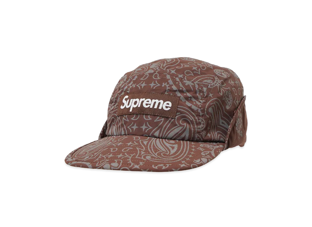 Supreme Reflective Bandana Sunshield Camp Cap "Brown"