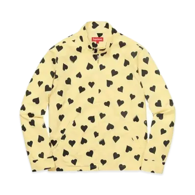 Supreme Hearts Harrington Jacket "Light Yellow"