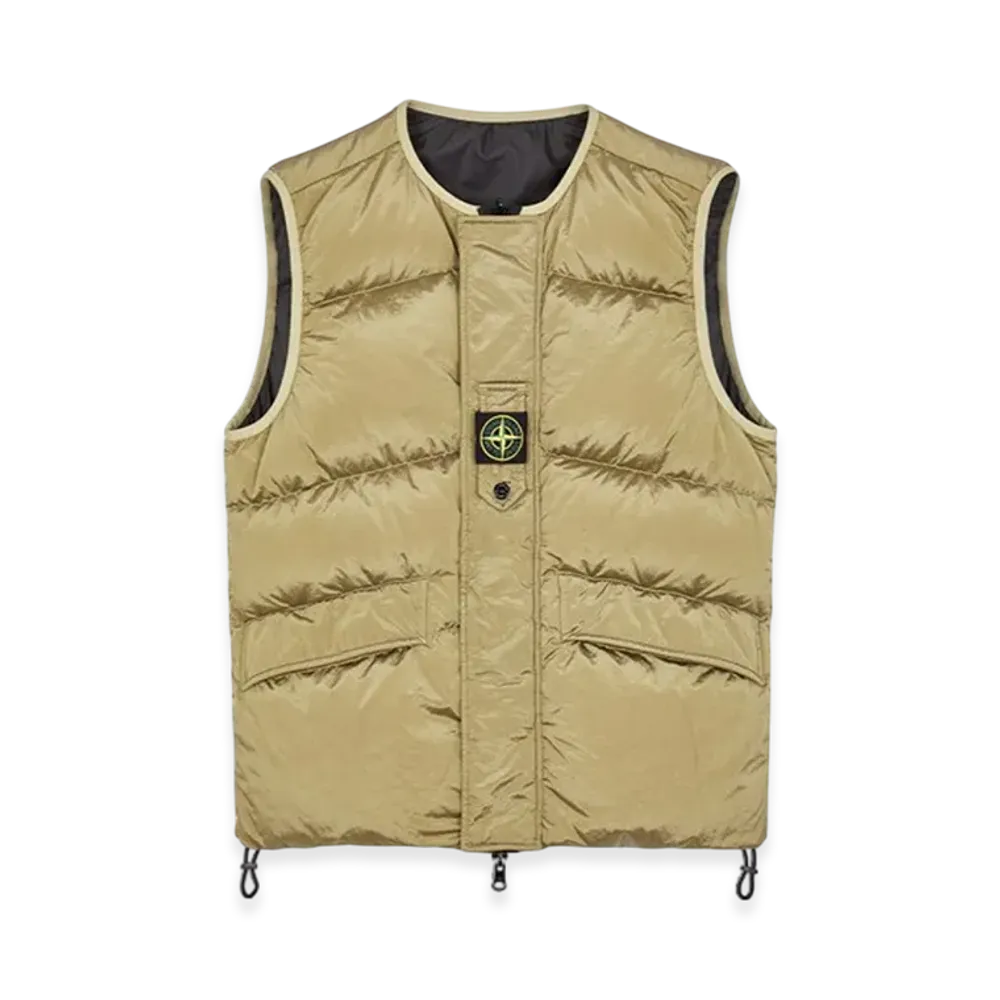 Stone Island G1119 Nylon Metal in Econyl Regenerated Nylon Down Reversible Jacket - 23FW "Ecru"