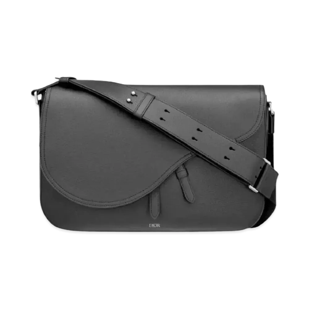 Dior Saddle Messenger Bag Grain Calfskin "Black"