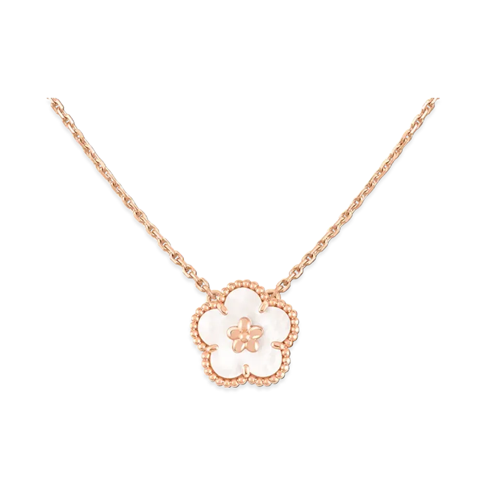 Van Cleef & Arpels Lucky Spring pendant plum blossom "18K Rose gold/Mother-of-pearl"