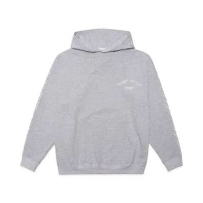 MAYO Forget me not embroidery HOODIE "Grey"
