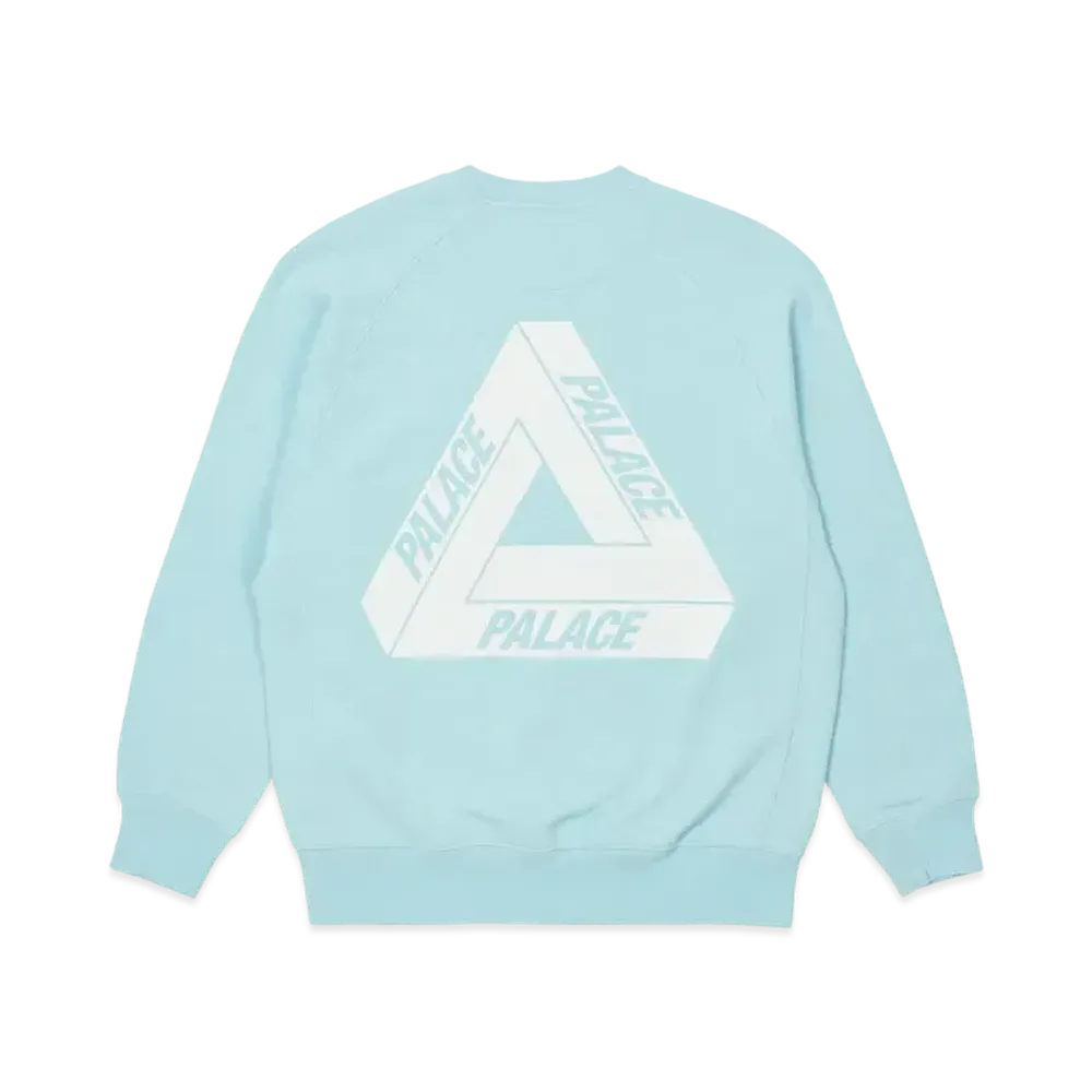 PALACE Tri-Ferg Slub Crew "Light Blue"