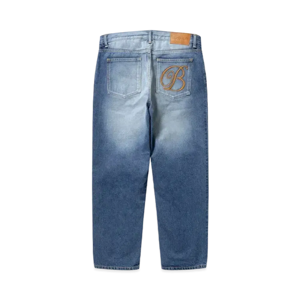BlackEyePatch B Emblem Baggy Jeans "Indigo"