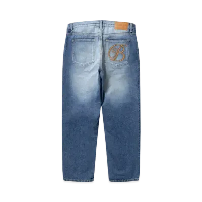 BlackEyePatch B Emblem Baggy Jeans "Indigo"