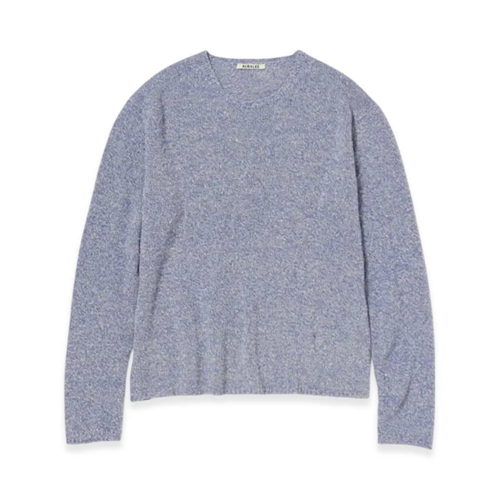 AURALEE Airy Silk Wool Knit P/O "Top Light Purple"