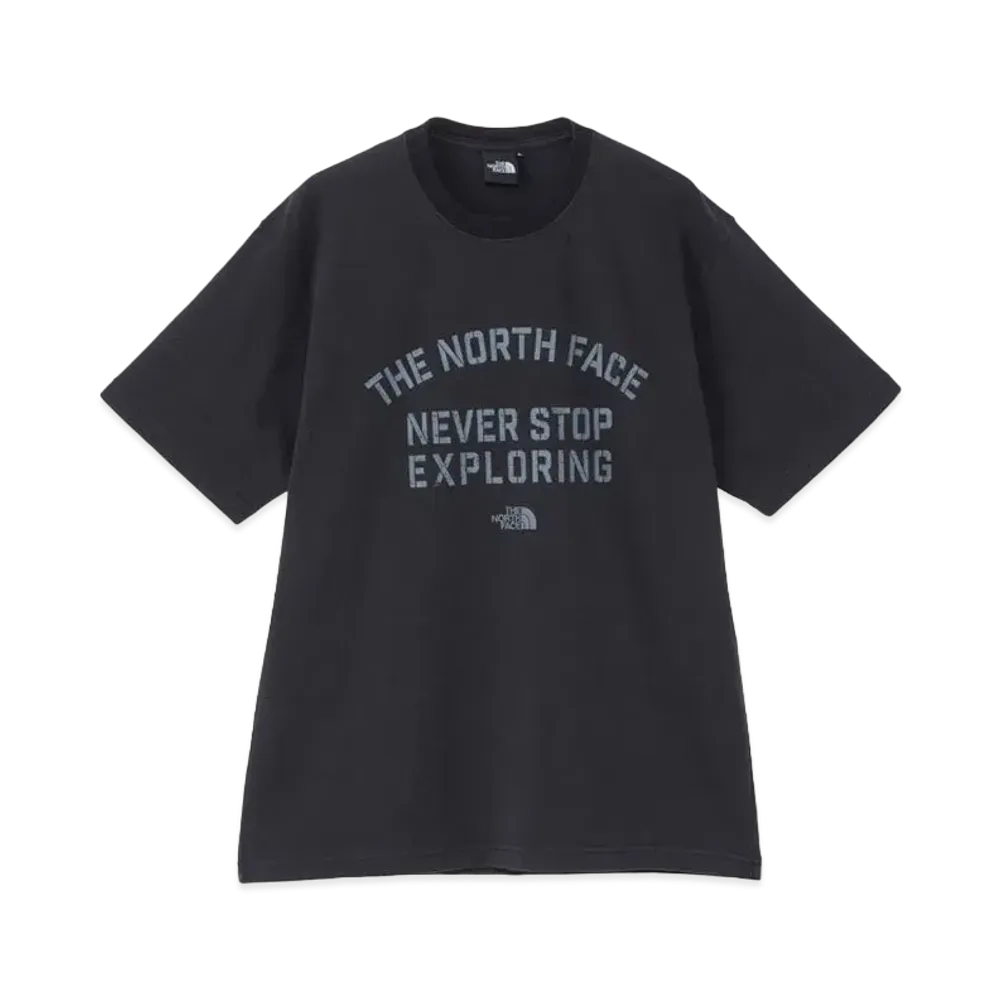 The North Face Short Sleeve Ozone Dyed Lettered Tee "Black"