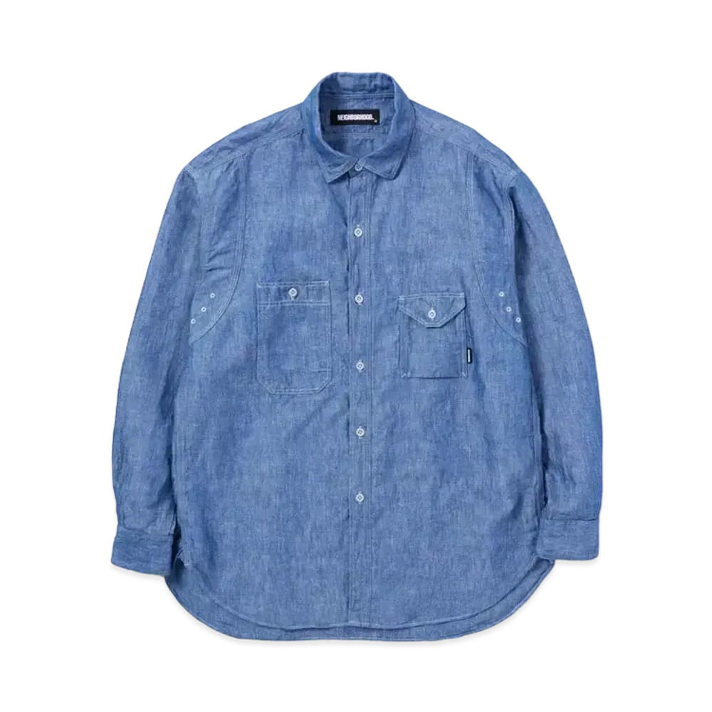 NEIGHBORHOOD CHAMBRAY / CL-SHIRT . LS "Indigo"