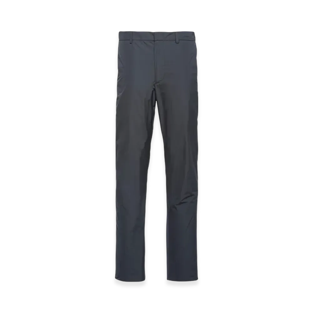 PRADA Technical Poplin Pants "Lead Gray"