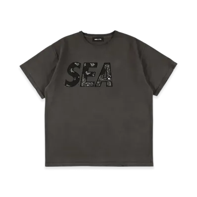 WIND AND SEA Bandana Patchworked Sea S/S Tee "Charcoal"