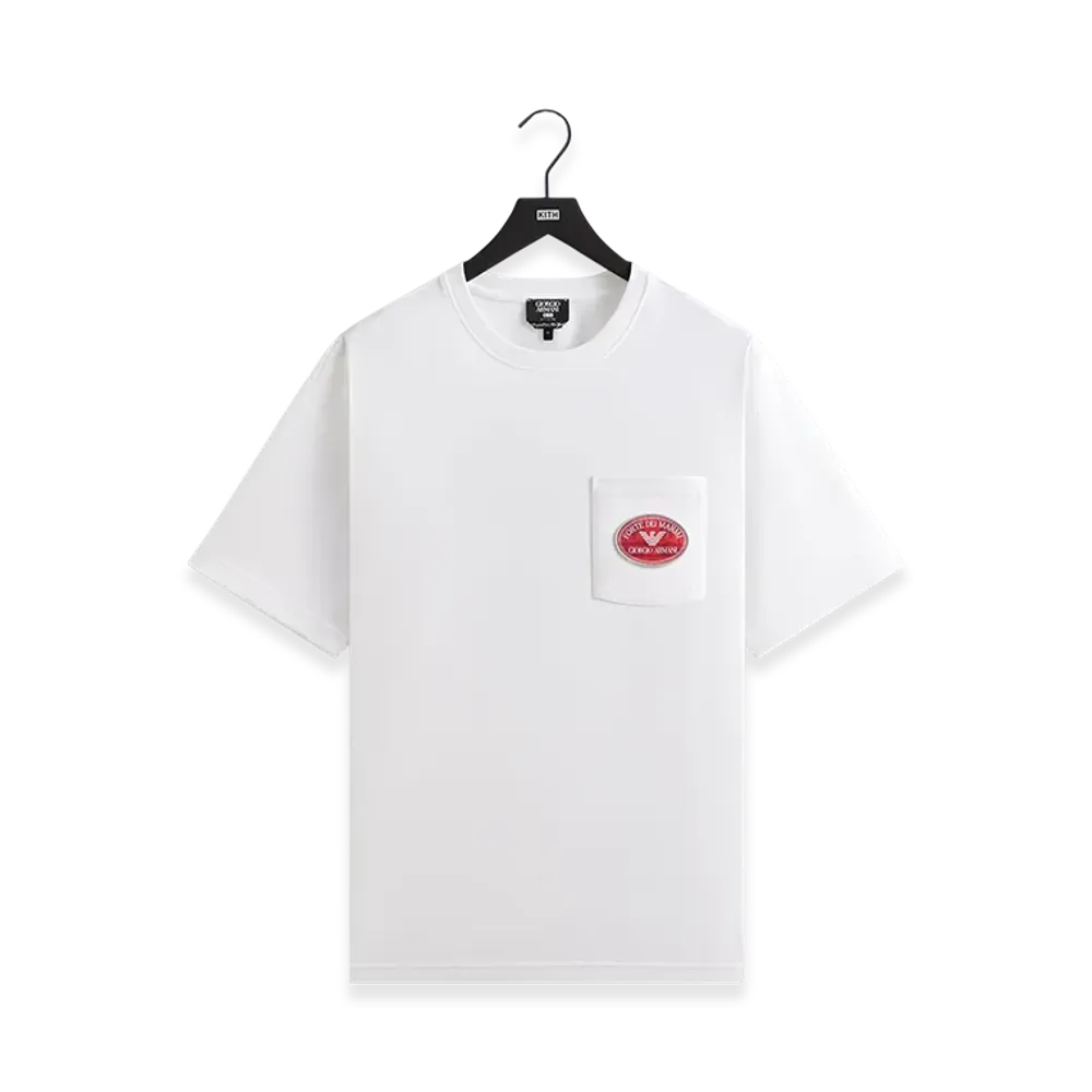 Kith x Giorgio Armani Forte dei Marmi Pocket Tee "White"