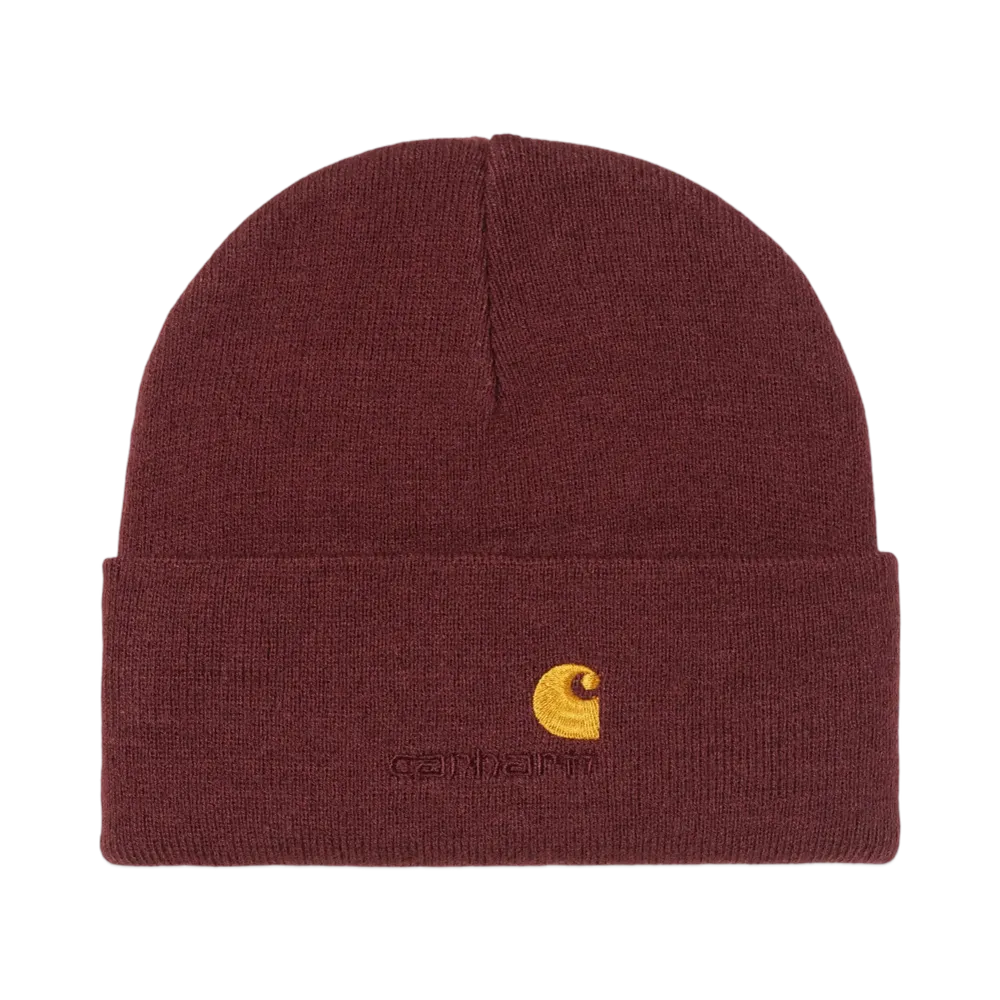 Carhartt WIP American Script Beanie "Malbec"