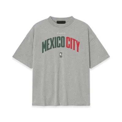 FEAR OF GOD ESSENTIALS Mexico City 90s Tee "Concrete Heather"