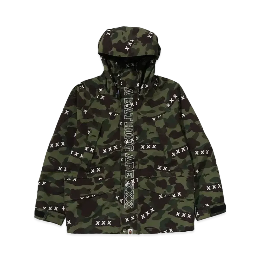 A BATHING APE x GOD SELECTION XXX Snowboard Jacket "Green"