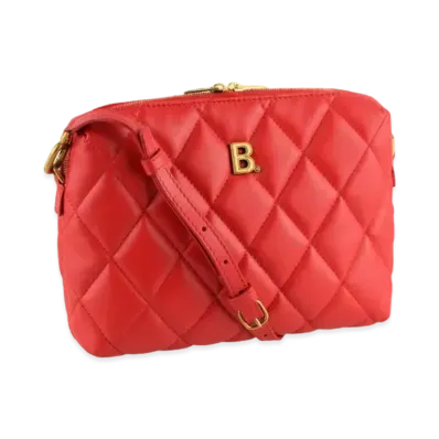 BALENCIAGA Camera Bag Mini Leather Shoulder Bag "Red"