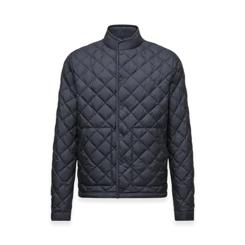 MONCLER Oise Diamond-Quilted Short Down Jacket "Blue"