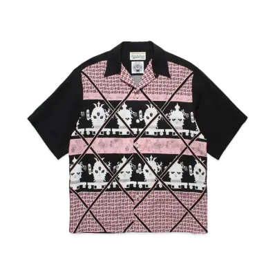 WACKO MARIA x WOLFS HEAD / Hawaiian Shirt "Pink"