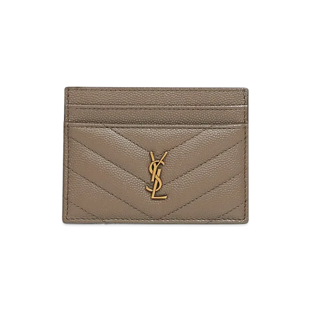 Saint Laurent Women's Card Holder "Light Brown"