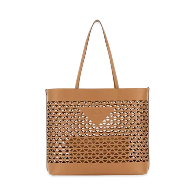 PRADA Women's Leather Shopping Bag "Beige"