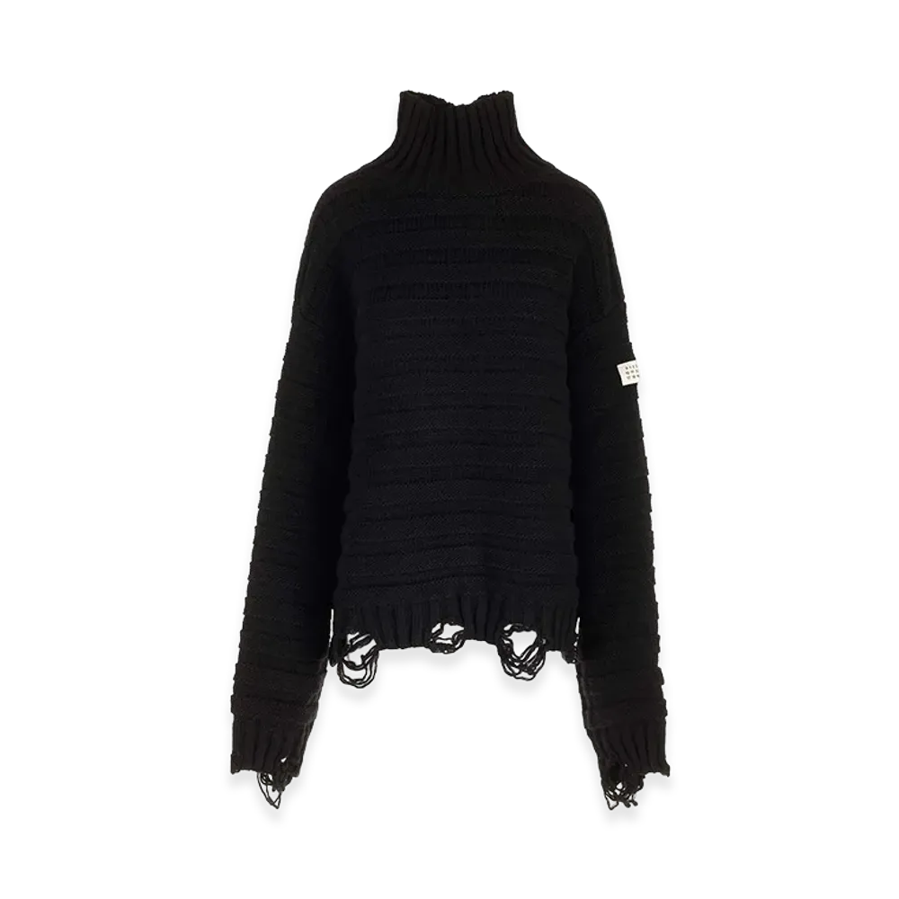 MM6 Maison Margiela High Neck Sweater "Black"